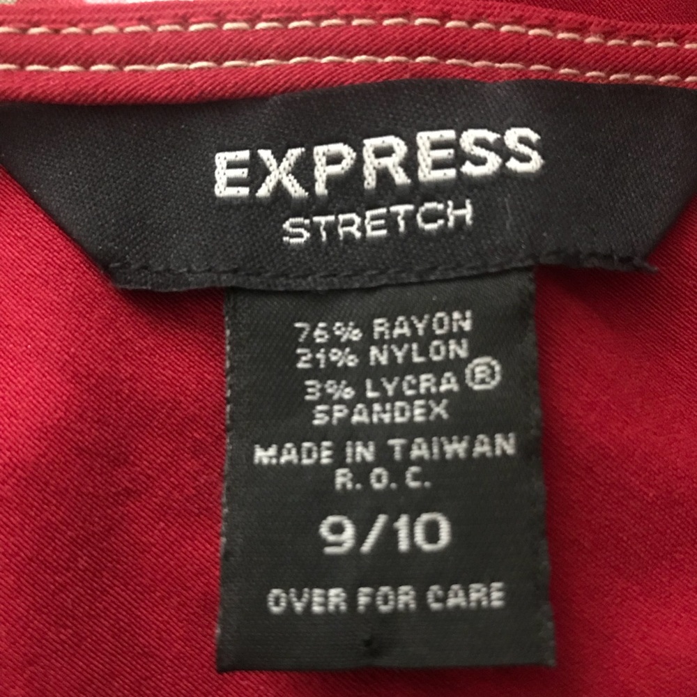 Express Stretch Midi Dress, Size 9/10 - Picture 4 of 4